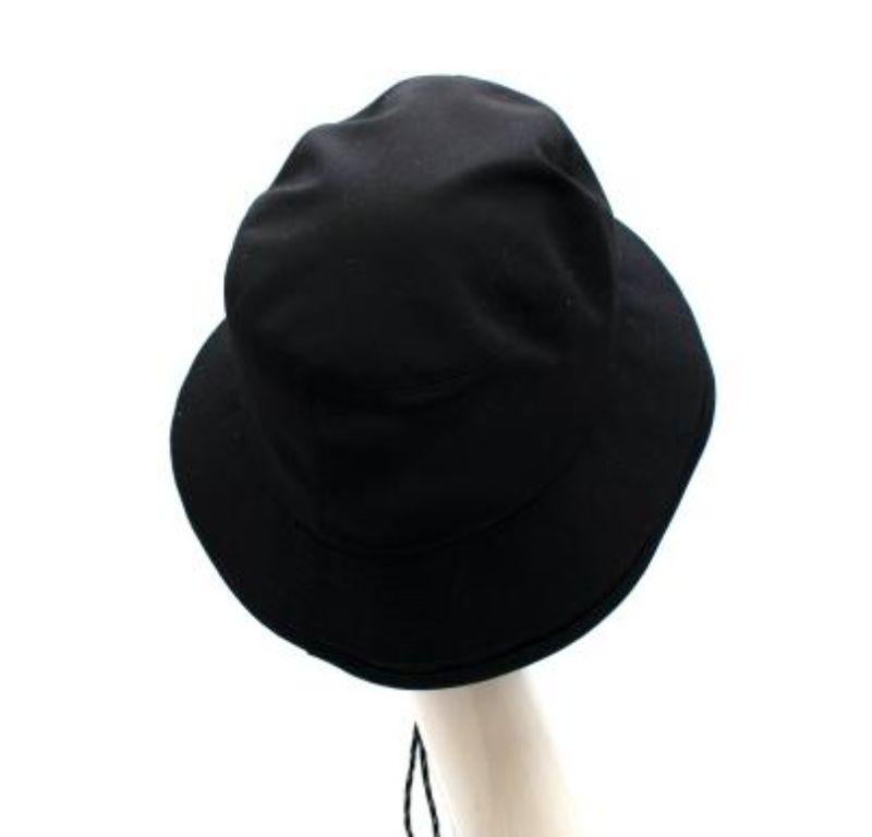 Women's Sacai Black double layer bucket hat For Sale