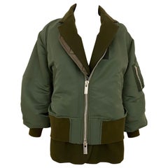 Sacai Green Bomber Jacket