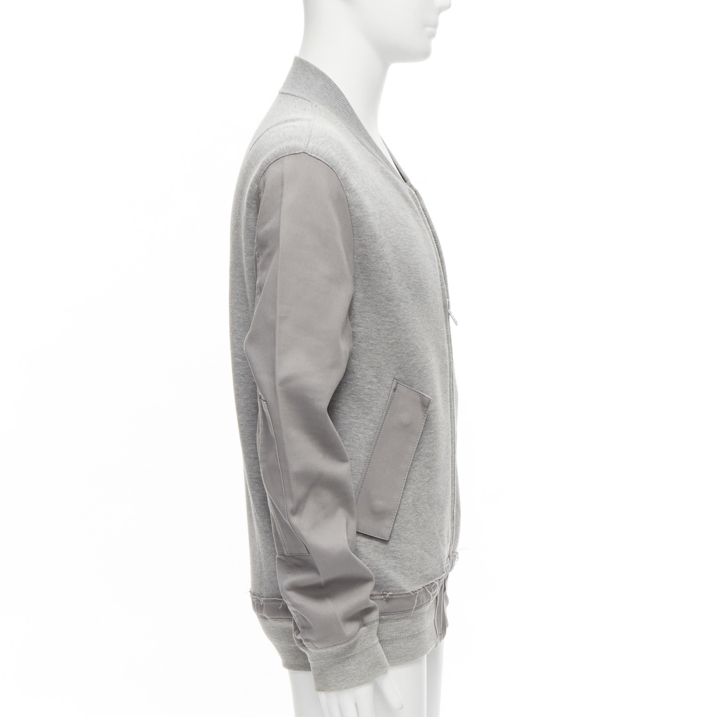 SACAI jersey gris mangas en contraste cazadora casual JP2 M en Bastante bueno estado para la venta en Hong Kong, NT