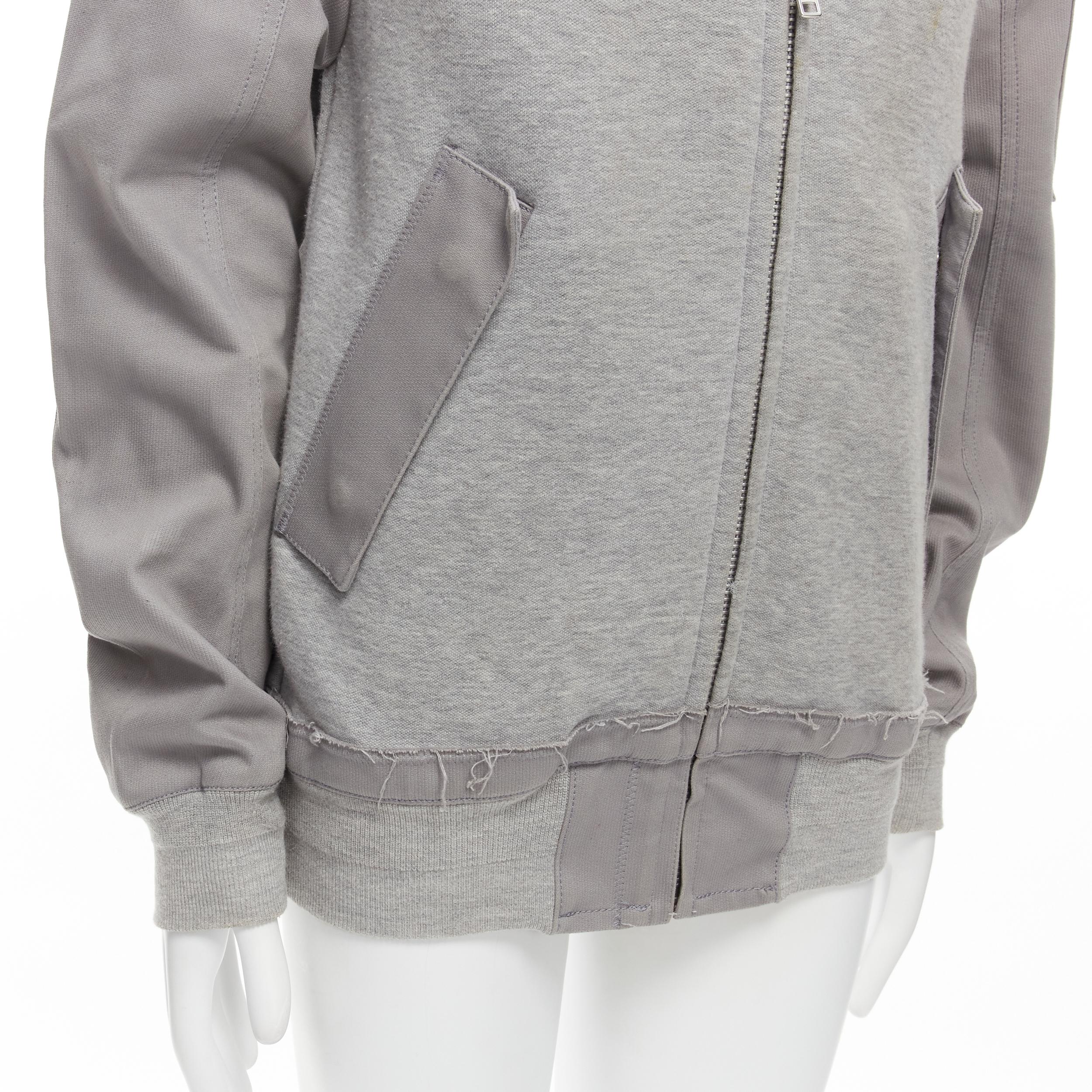 SACAI jersey gris mangas en contraste cazadora casual JP2 M en venta 2