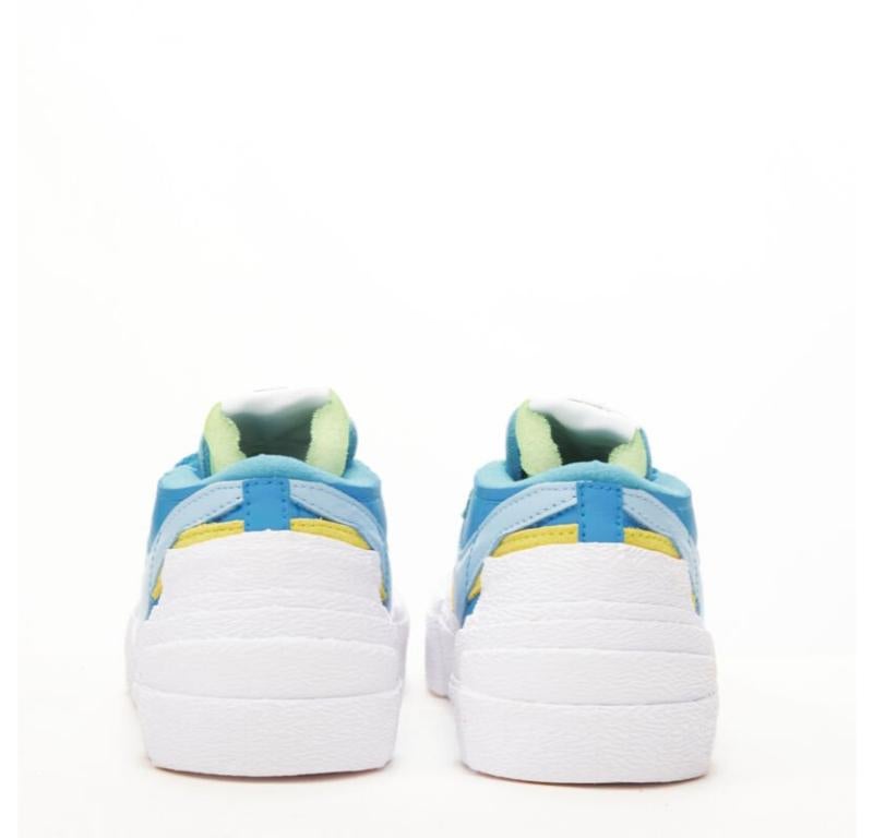 Women's SACAI KAWS Nike Blazer Low neptune blue mid sneaker EU5 EU37.5 DM7901 400 For Sale