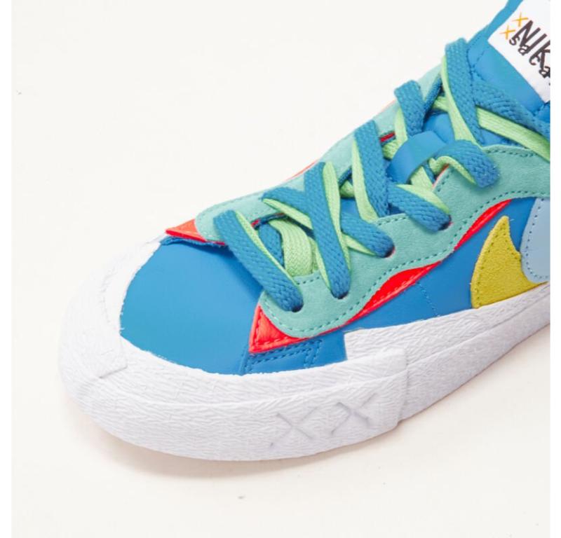 SACAI KAWS Nike Blazer Low neptune blue mid sneaker EU5 EU37.5 DM7901 400 For Sale 2