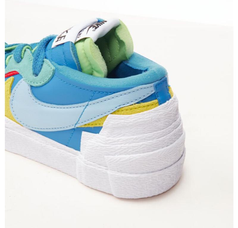 SACAI KAWS Nike Blazer Low neptune blue mid sneaker EU5 EU37.5 DM7901 400 For Sale 3