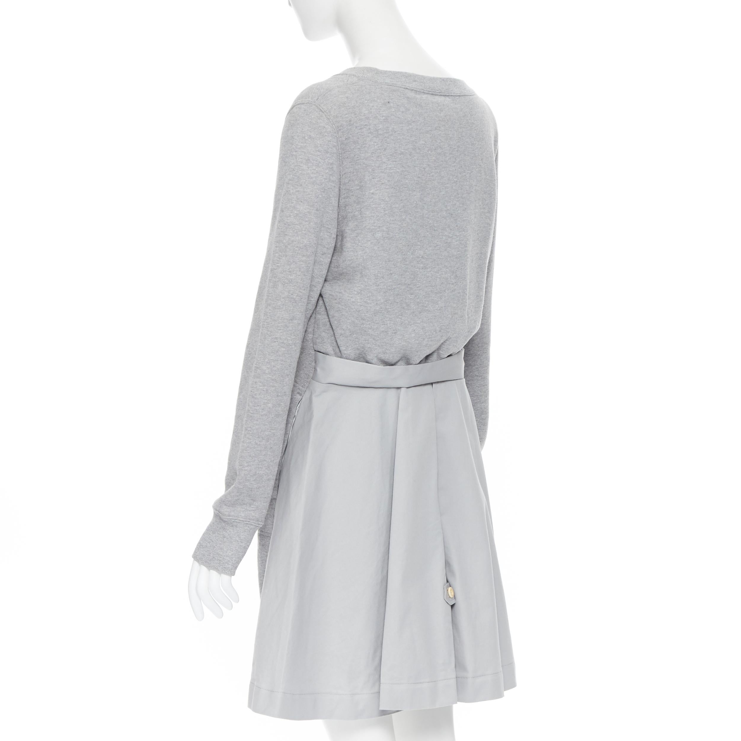 SACAI light grey dual pocket flared skirt casual oversized sweater dress JP3 L
Brand: Sacai
Designer: Chitose Abe
Model Name / Style: Casual dress
Material: Cotton
Color: Grey
Pattern: Solid
Extra Detail: Dual front pockets. Pleated skirt design at