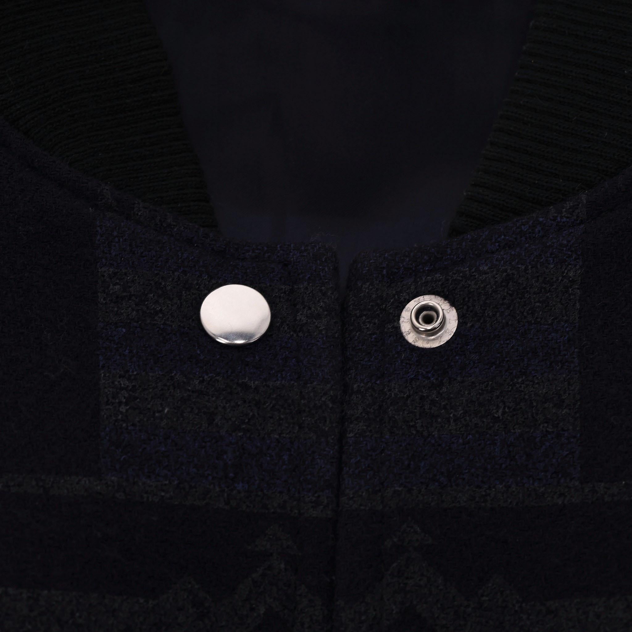 Women's Sacai Luck 7 Wool & Leather Coat For Sale
