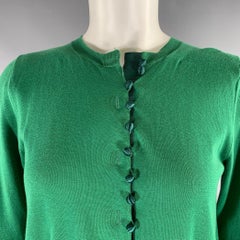 SACAI LUCK Size 2 Green Cotton Cardigan Cardigan