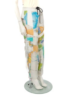 Sacai Map Print Sheer Joggers Size M