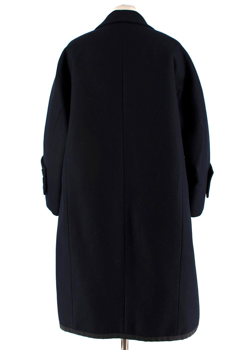navy longline coat