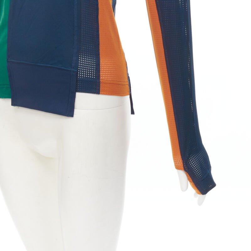 SACAI NIKE Athletics West Patchwork-Football-Top mit perforiertem halber Reißverschluss XXS im Angebot 2