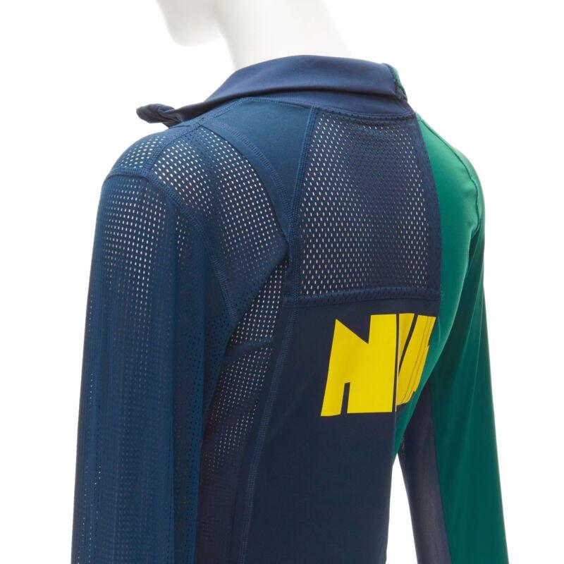 SACAI NIKE Athletics West Patchwork-Football-Top mit perforiertem halber Reißverschluss XXS im Angebot 3