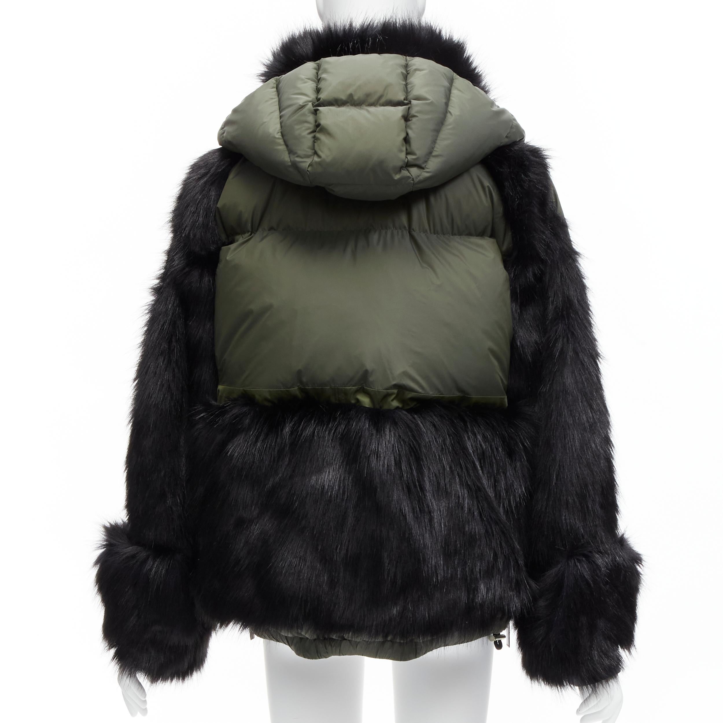 nike sacai jacket fur