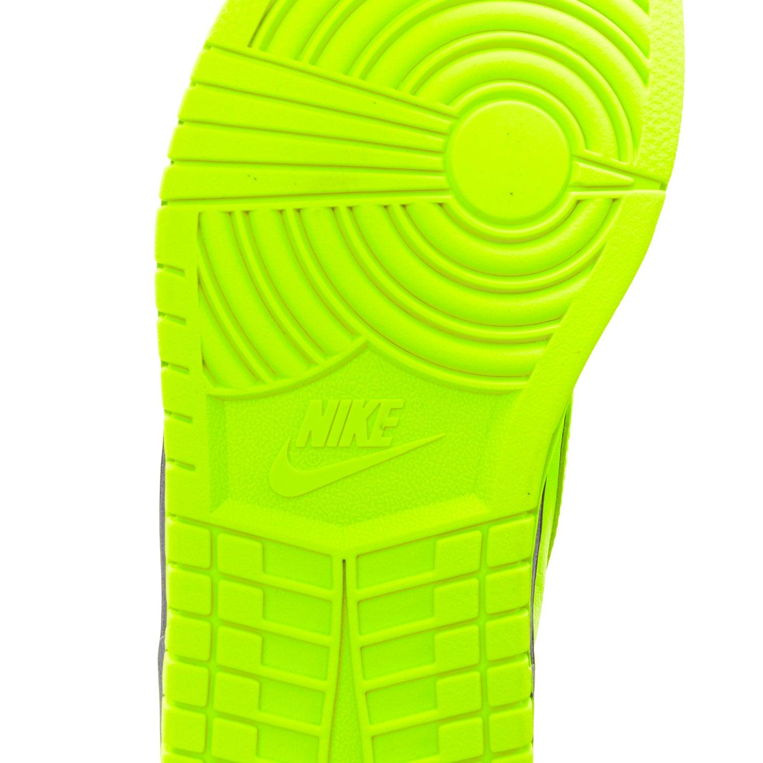 SACAI NIKE NIKELAB Dunk Lux SP Volt neon yellow high top sneakers US8 EU38 6