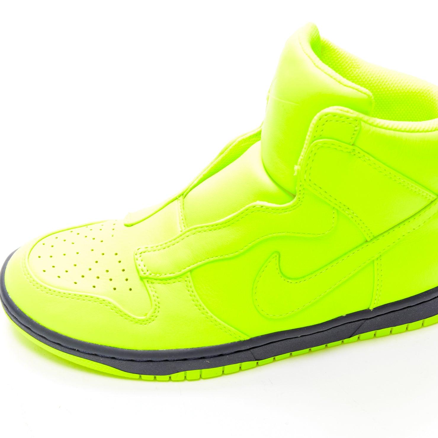 SACAI NIKE NIKELAB Dunk Lux SP Volt neon yellow high top sneakers US8 EU38 4