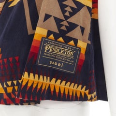 SACAI PENDLETON 2019 aztec print corduroy sheer insert deconstructed top JP1 S