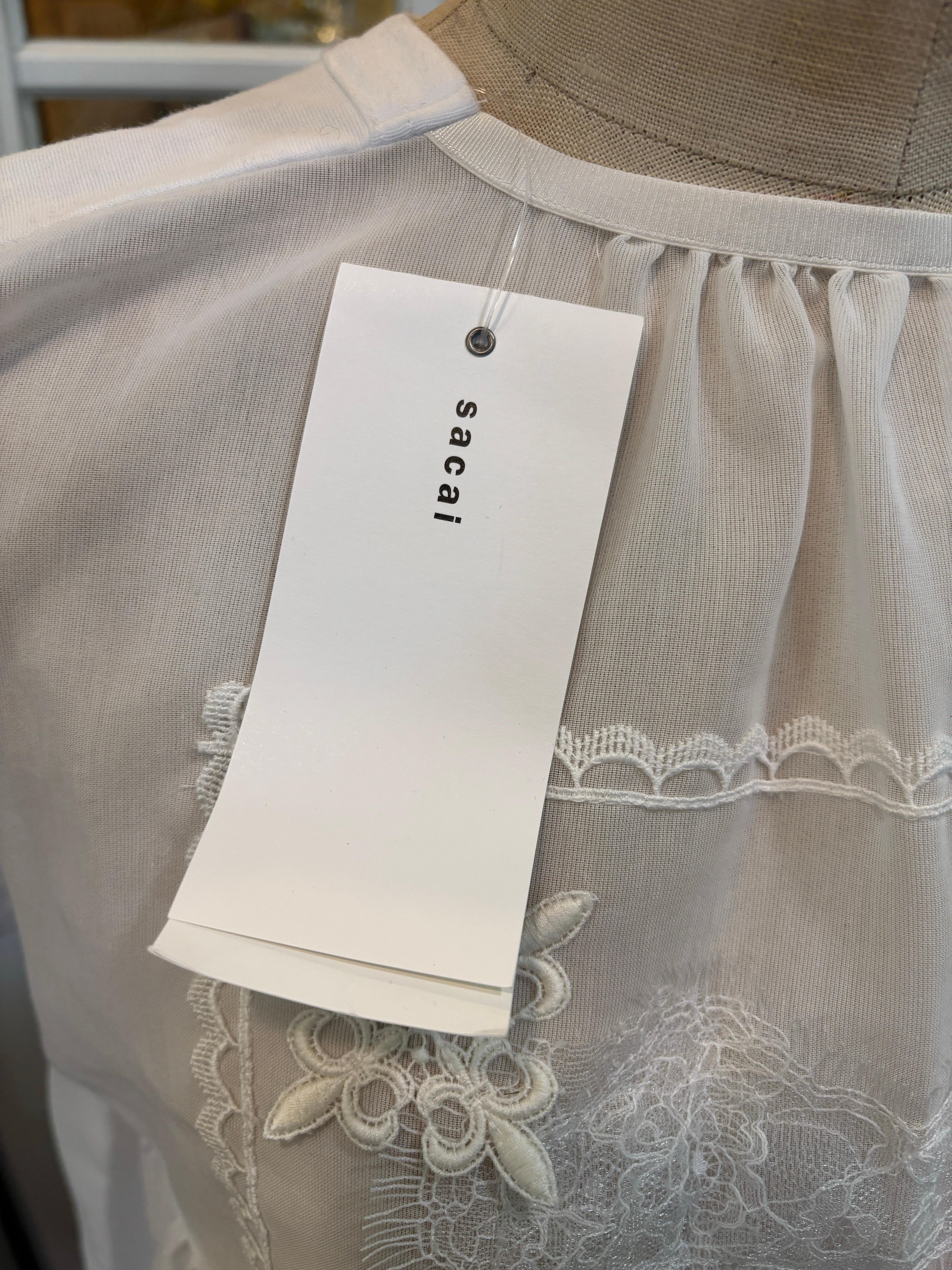 Sacai Hemd Weiß/Größe 3/Neu im Angebot 1