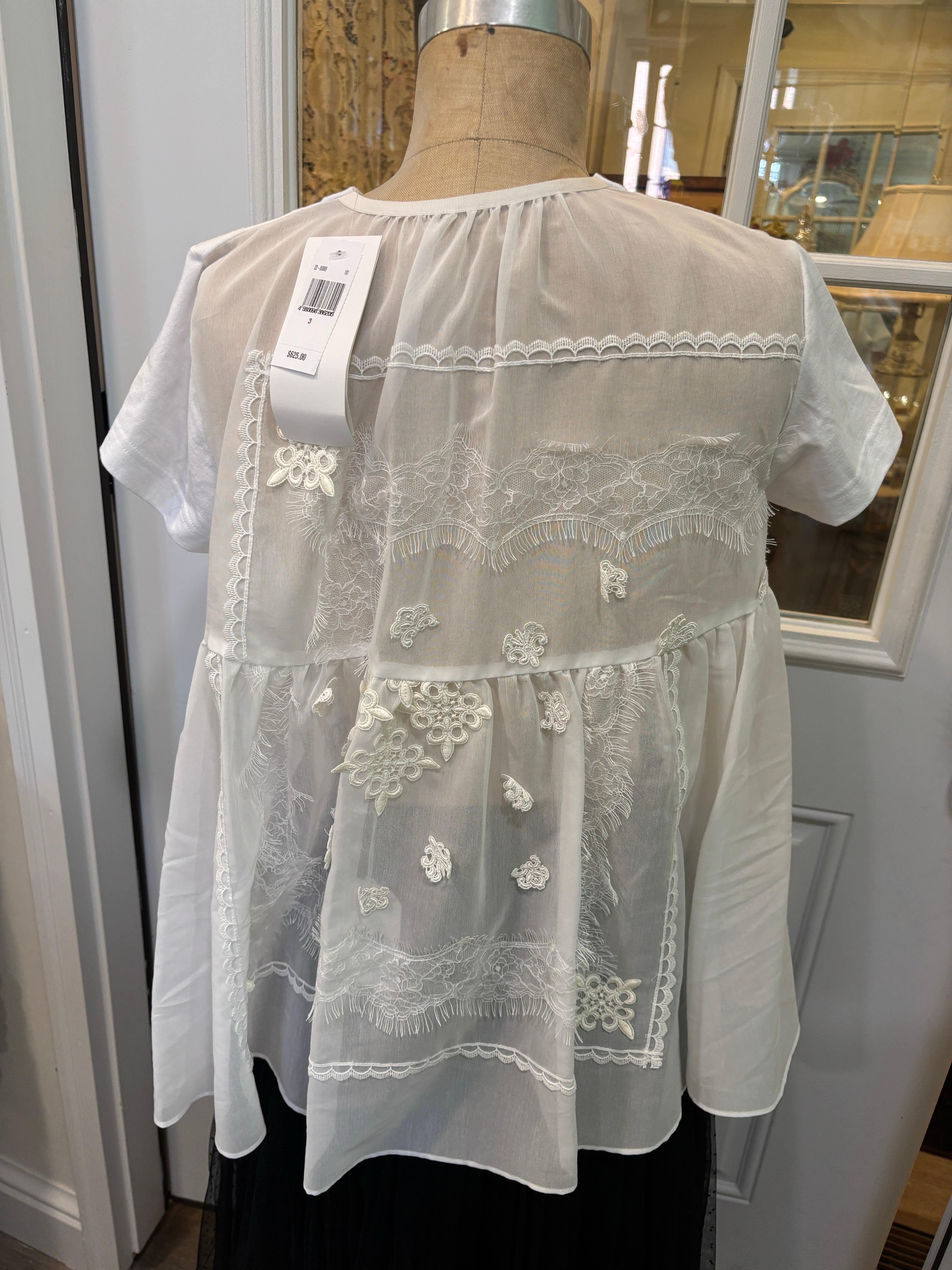 Sacai Hemd Weiß/Größe 3/Neu im Angebot 3