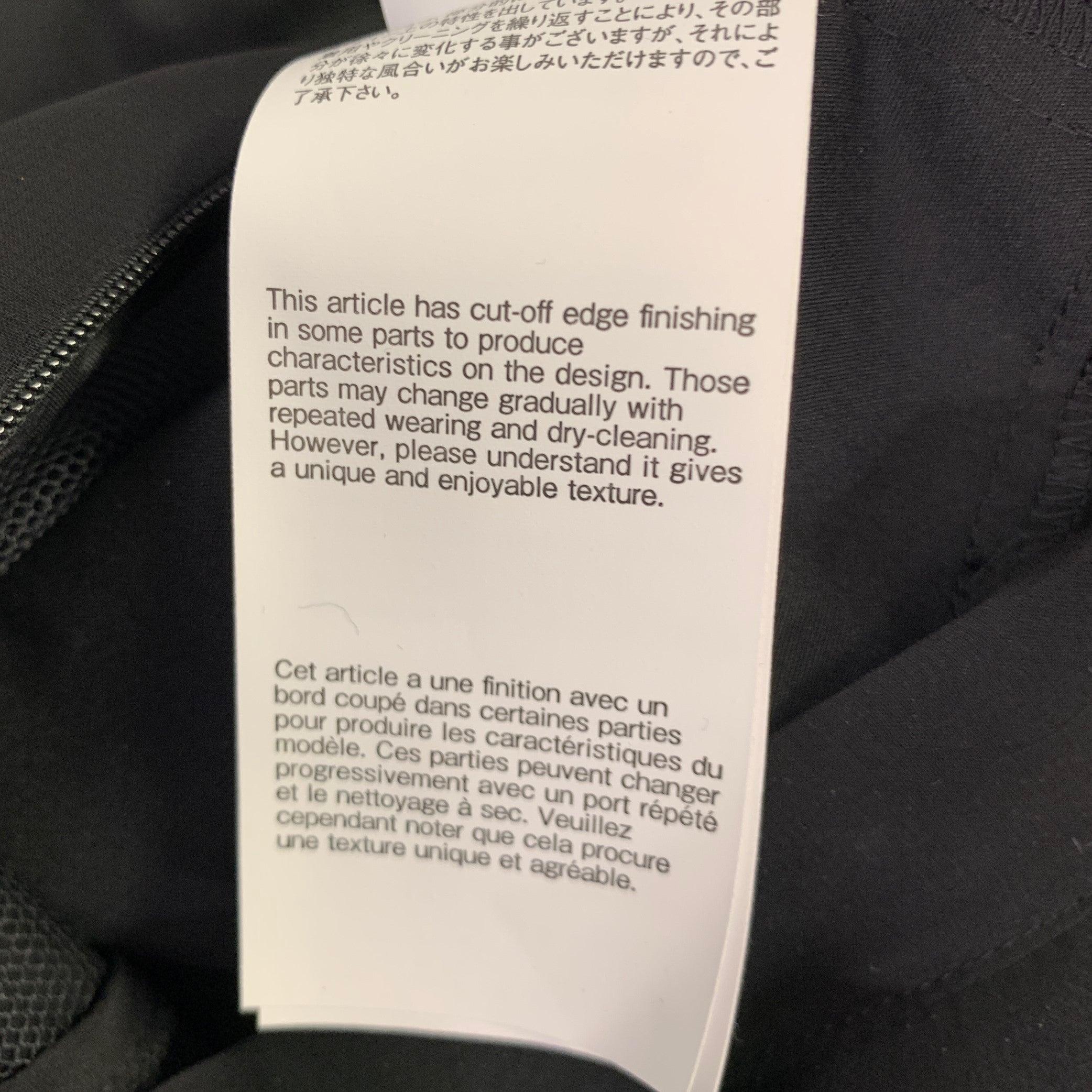 SACAI Size S Black Polyester Blend Long Sleeve Layered Dress For Sale 5