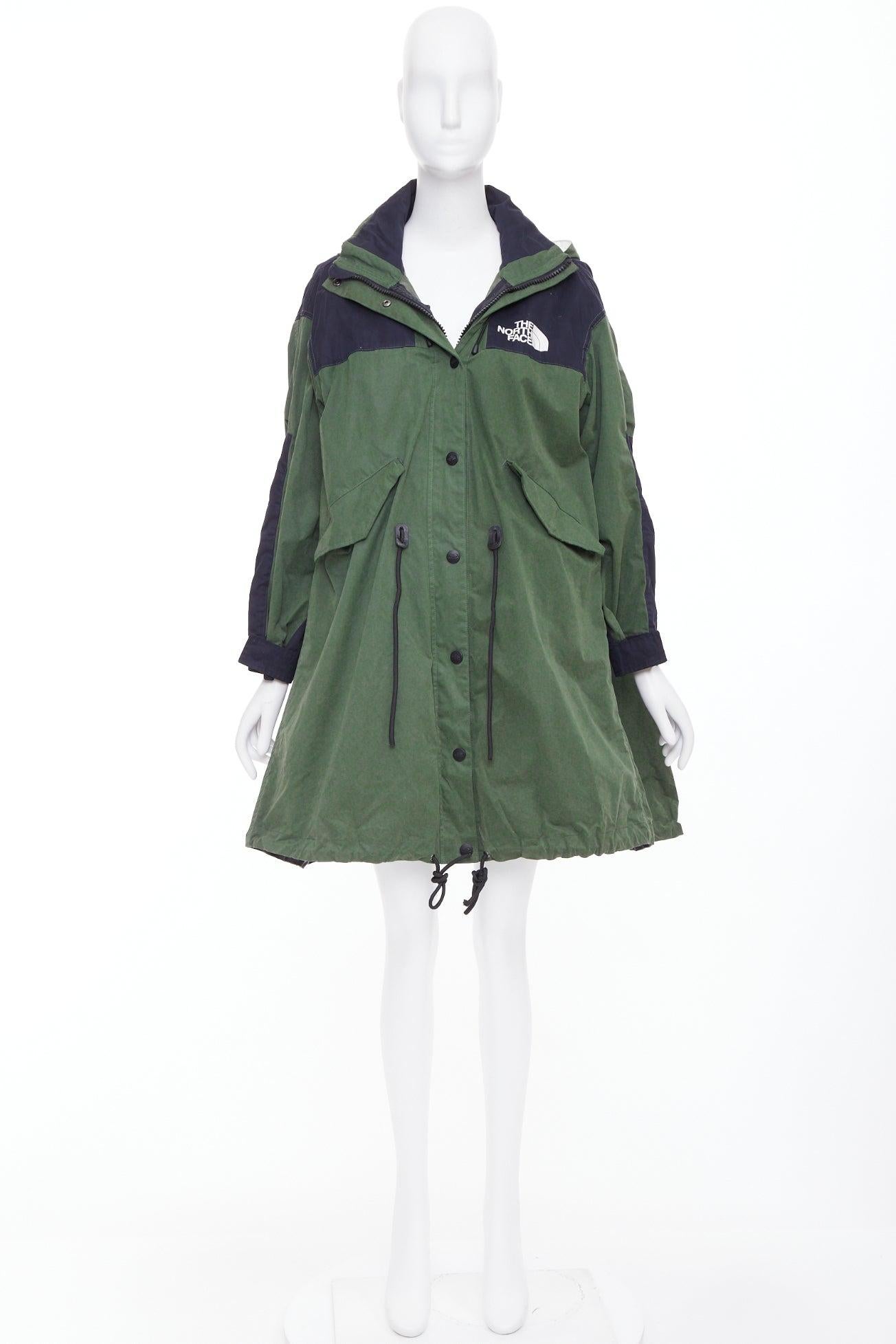 SACAI THE NORTH FACE 2017 Fishtail Mountain Parka grün schwarz Anorak Mantel M im Angebot 5