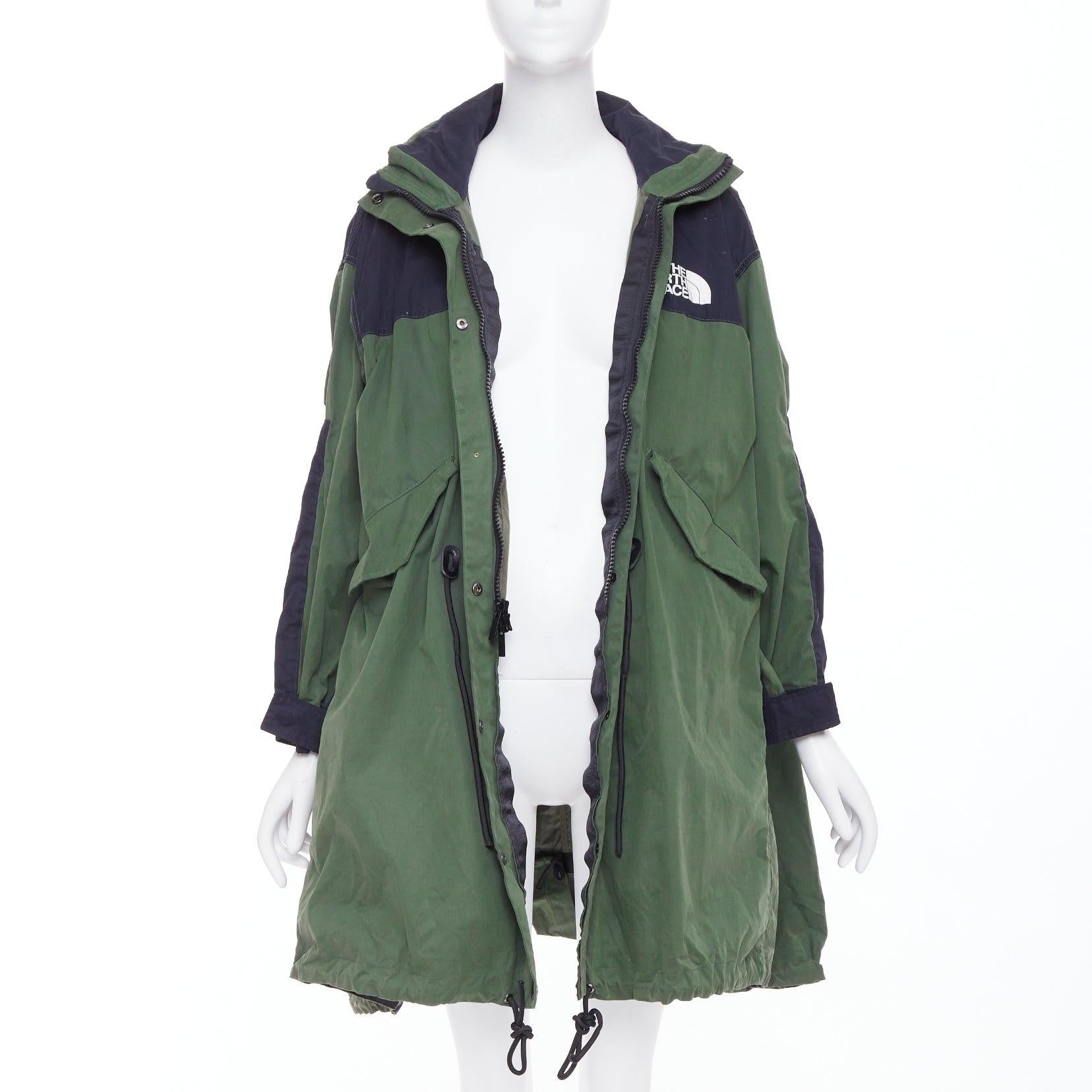 SACAI THE NORTH FACE 2017 Fishtail Mountain Parka grün schwarz Anorak Mantel M (Grau) im Angebot