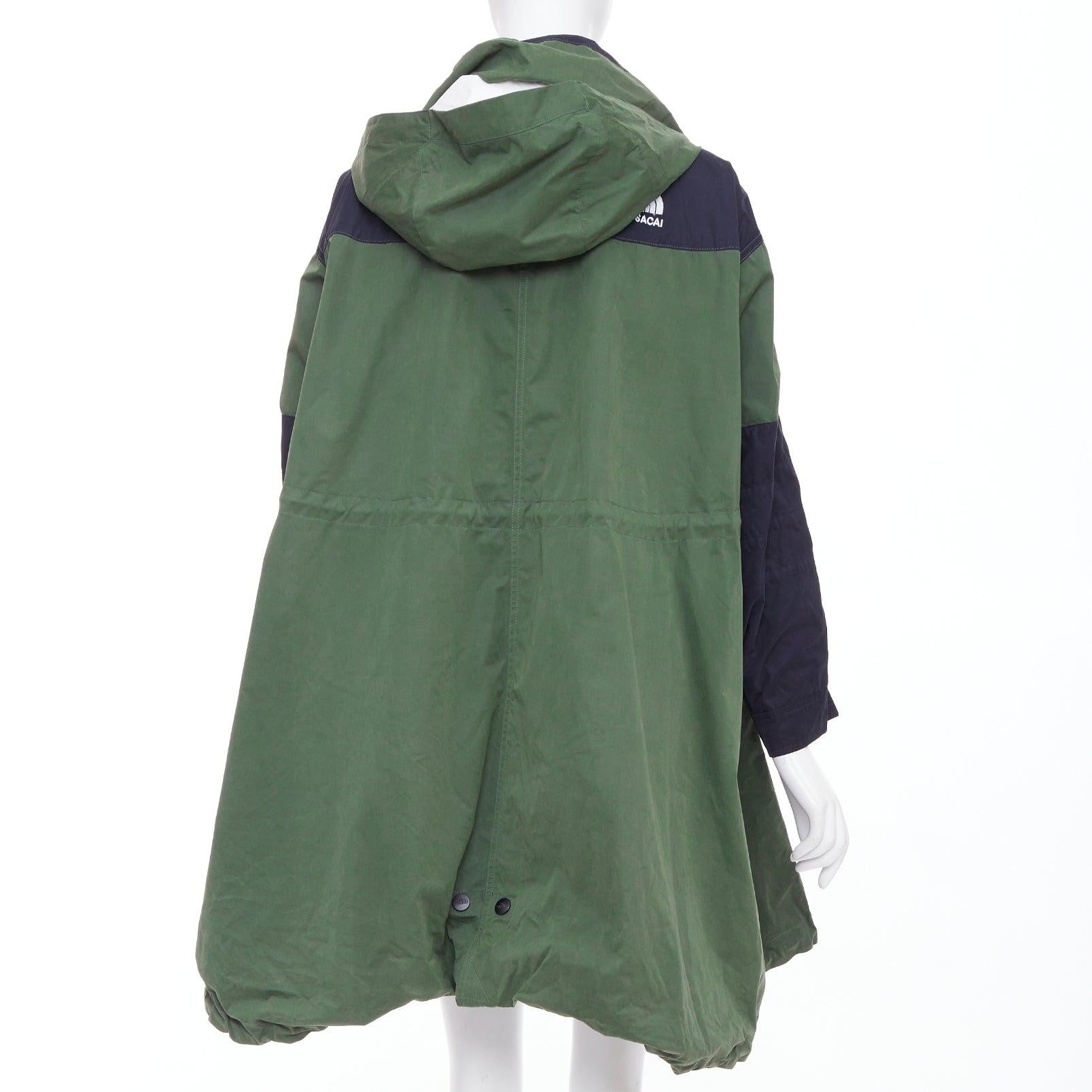 SACAI THE NORTH FACE 2017 Fishtail Mountain Parka grün schwarz Anorak Mantel M im Angebot 1