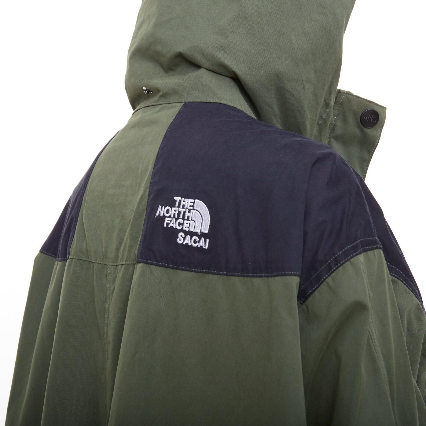 SACAI THE NORTH FACE 2017 Fishtail Mountain Parka grün schwarz Anorak Mantel M im Angebot 2