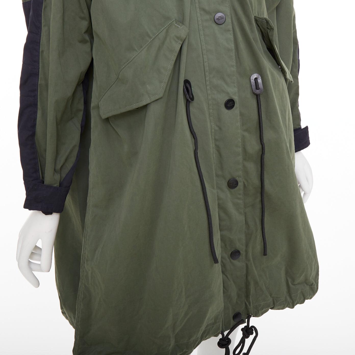 SACAI THE NORTH FACE 2017 Fishtail Mountain Parka grün schwarz Anorak Mantel M im Angebot 3
