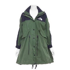 SACAI THE NORTH FACE 2017 Fishtail Mountain Parka verde nero anorak coat M.