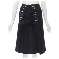 SACAI XL jupe A-line en dentelle argentée sur le devant S