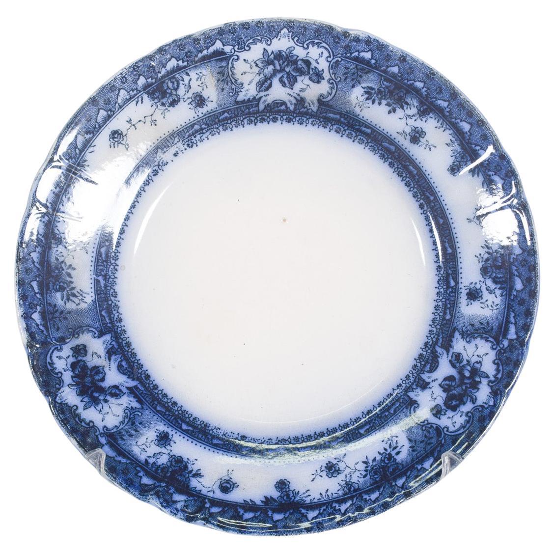 Piatto in ceramica di Sacavém Beira Decorazione in bianco e blu