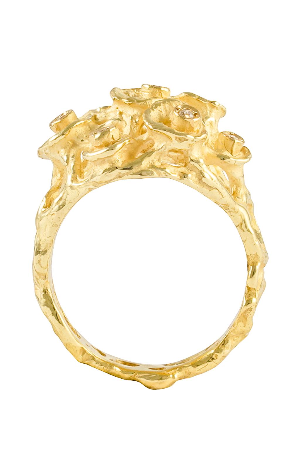 Sacchi  18 Karat Satin-Gelbgold und Diamant-Mode-Ring-Bouquet-Kollektion (Brillantschliff) im Angebot