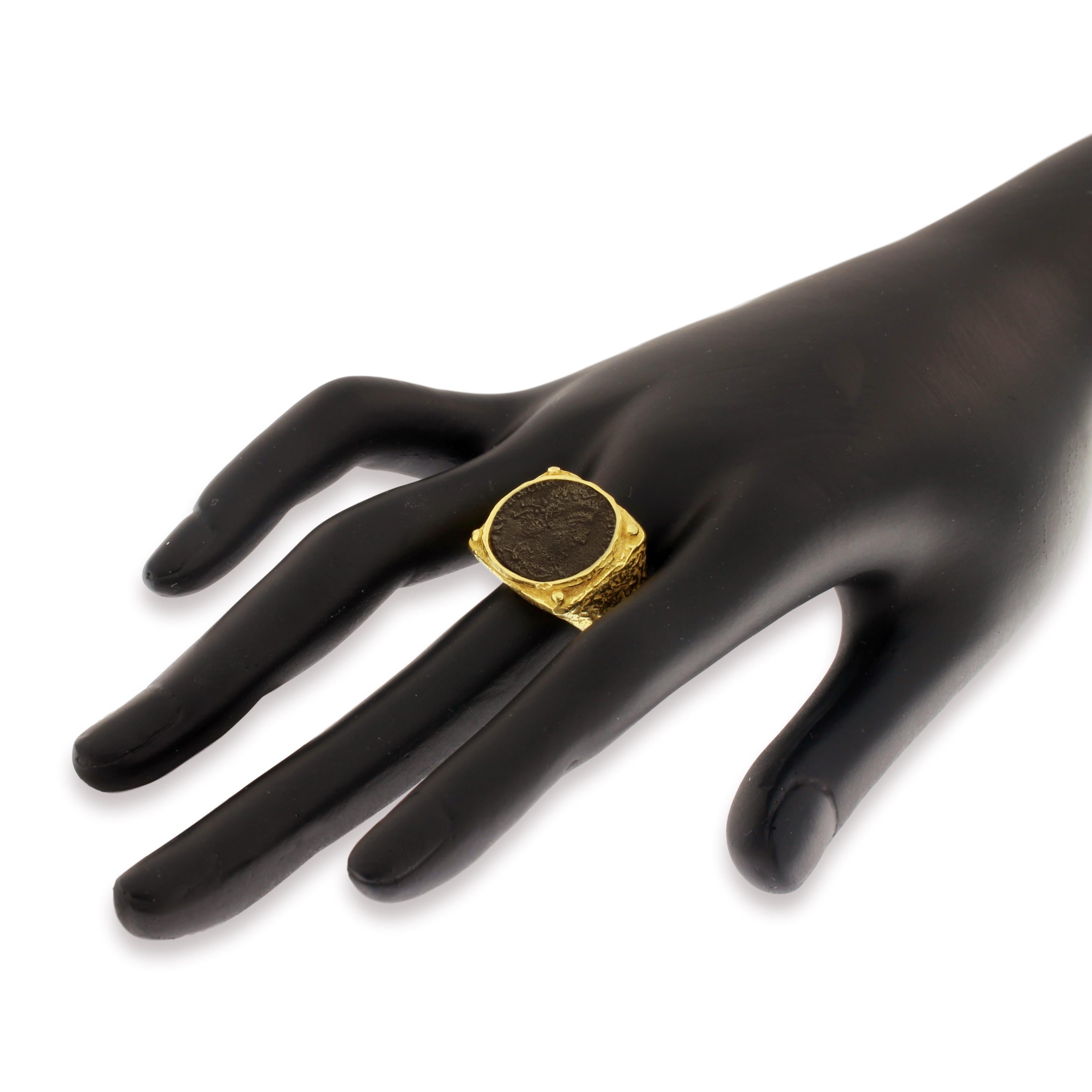 roman coin rings