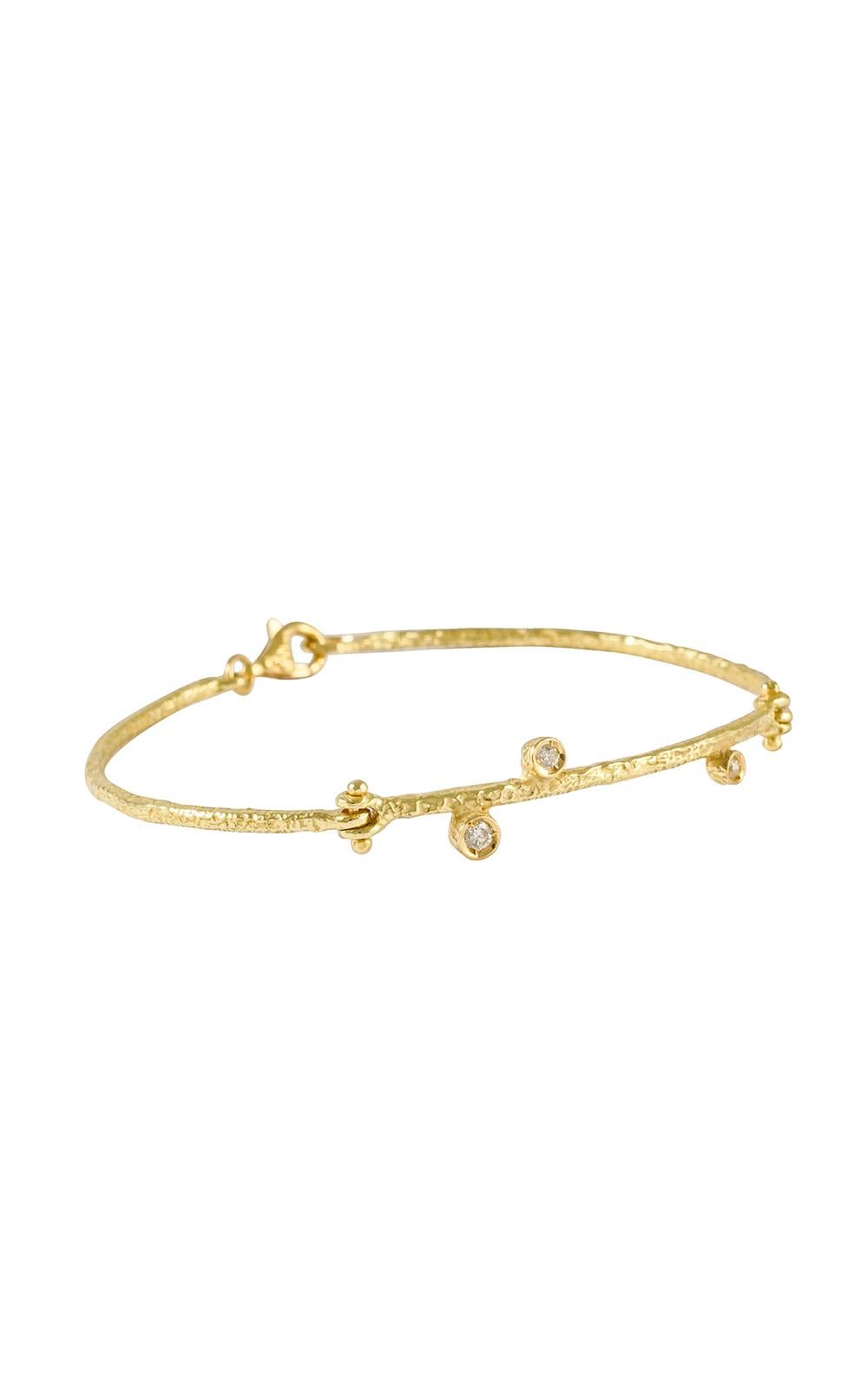 Bracelet Sacchi CRUMBLES en or jaune 18 carats et diamants Neuf - En vente à Rome, IT
