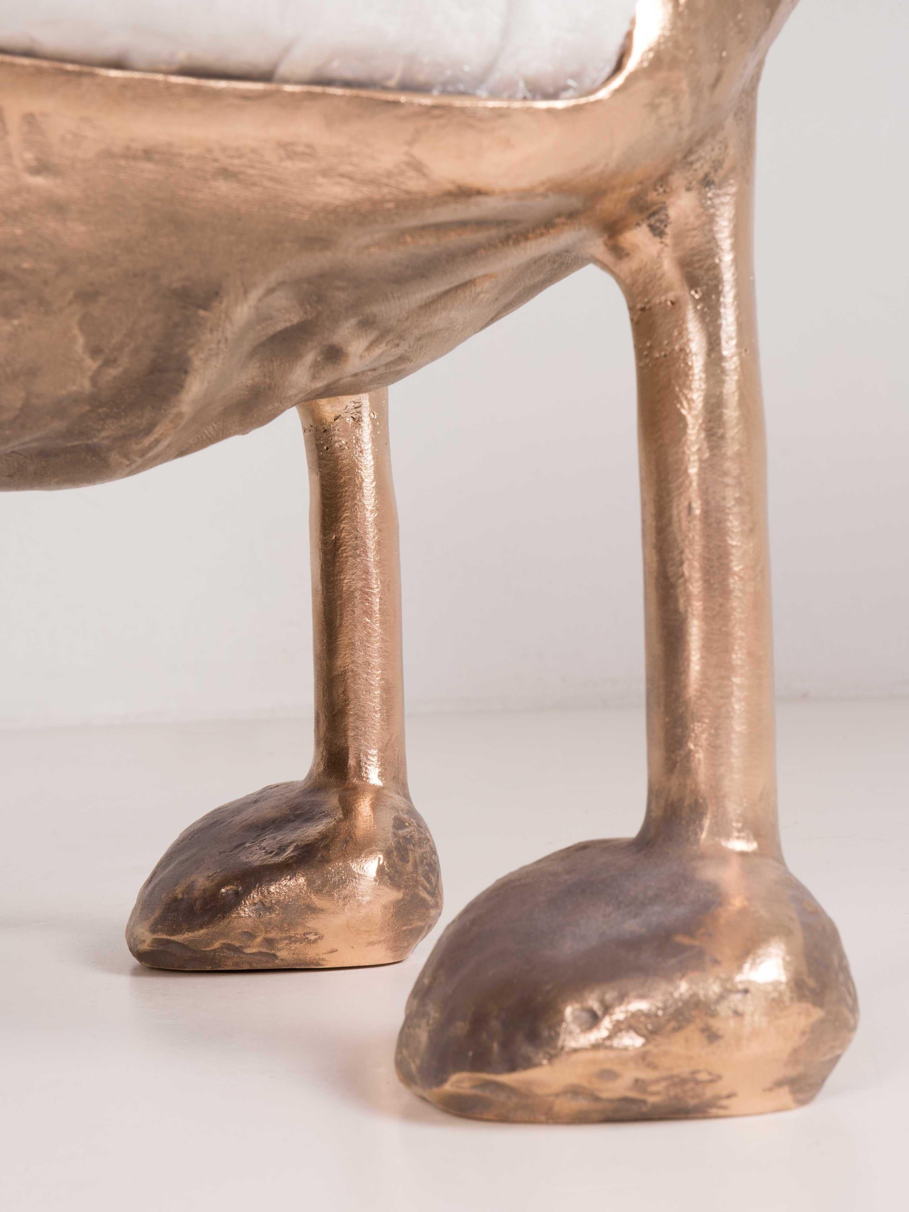 Sacco Alato Bronze Armchair by Roberto Matta Paradisoterrestre Edition In New Condition For Sale In Ozzano Dell'emilia, IT