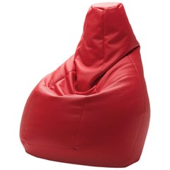 Fauteuil Sacco rouge de Gatti, Paolini, Teodoro