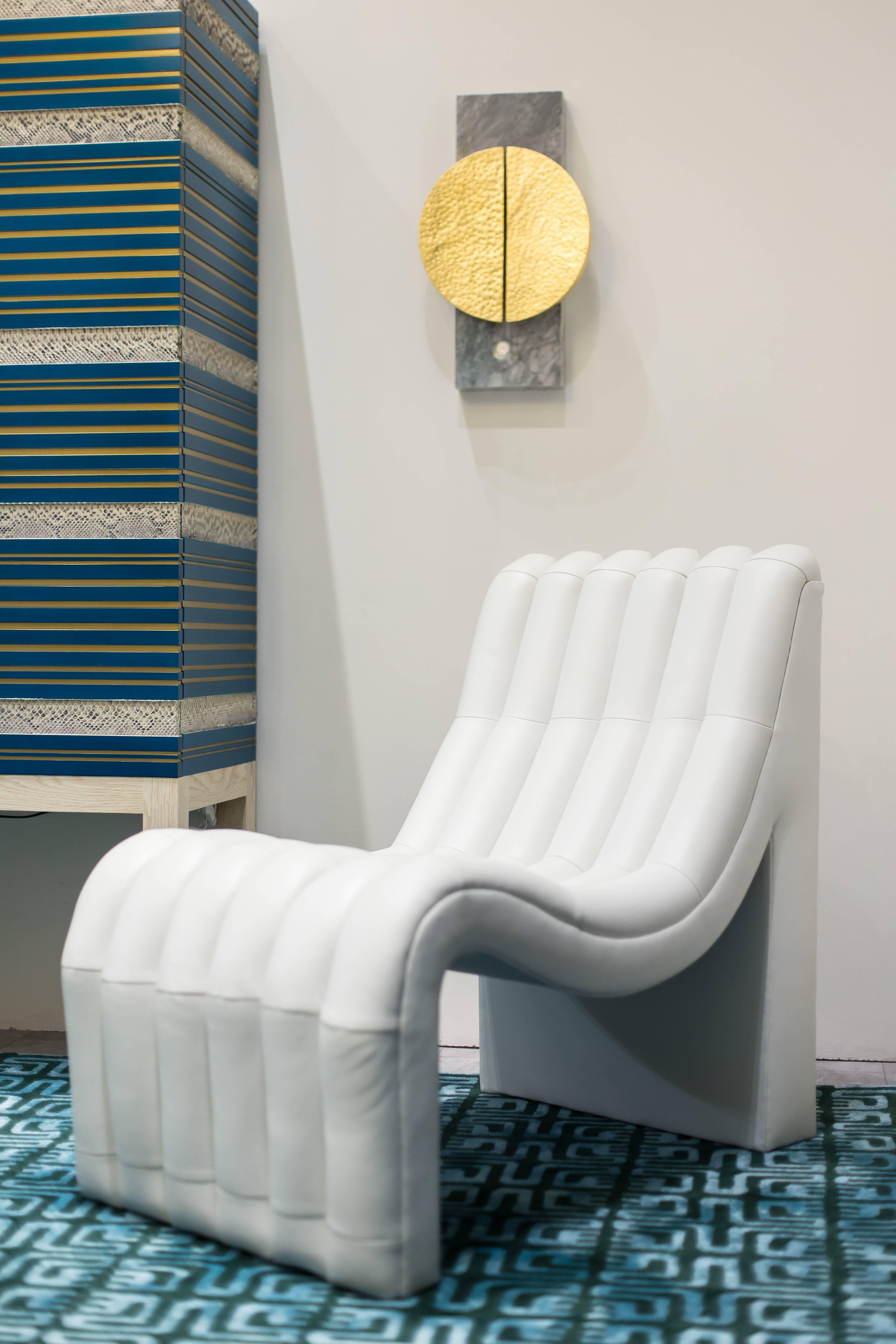 Sacha Chair - Modern Channeled Icon For Sale 1