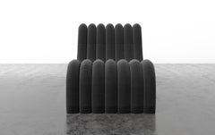 SACHA CHAIR - Modern Chic Channeled Chair in COM