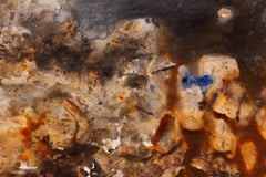 'I Gotta Sit & Meditate On That' - pure abstract, meditation, red clay, moody