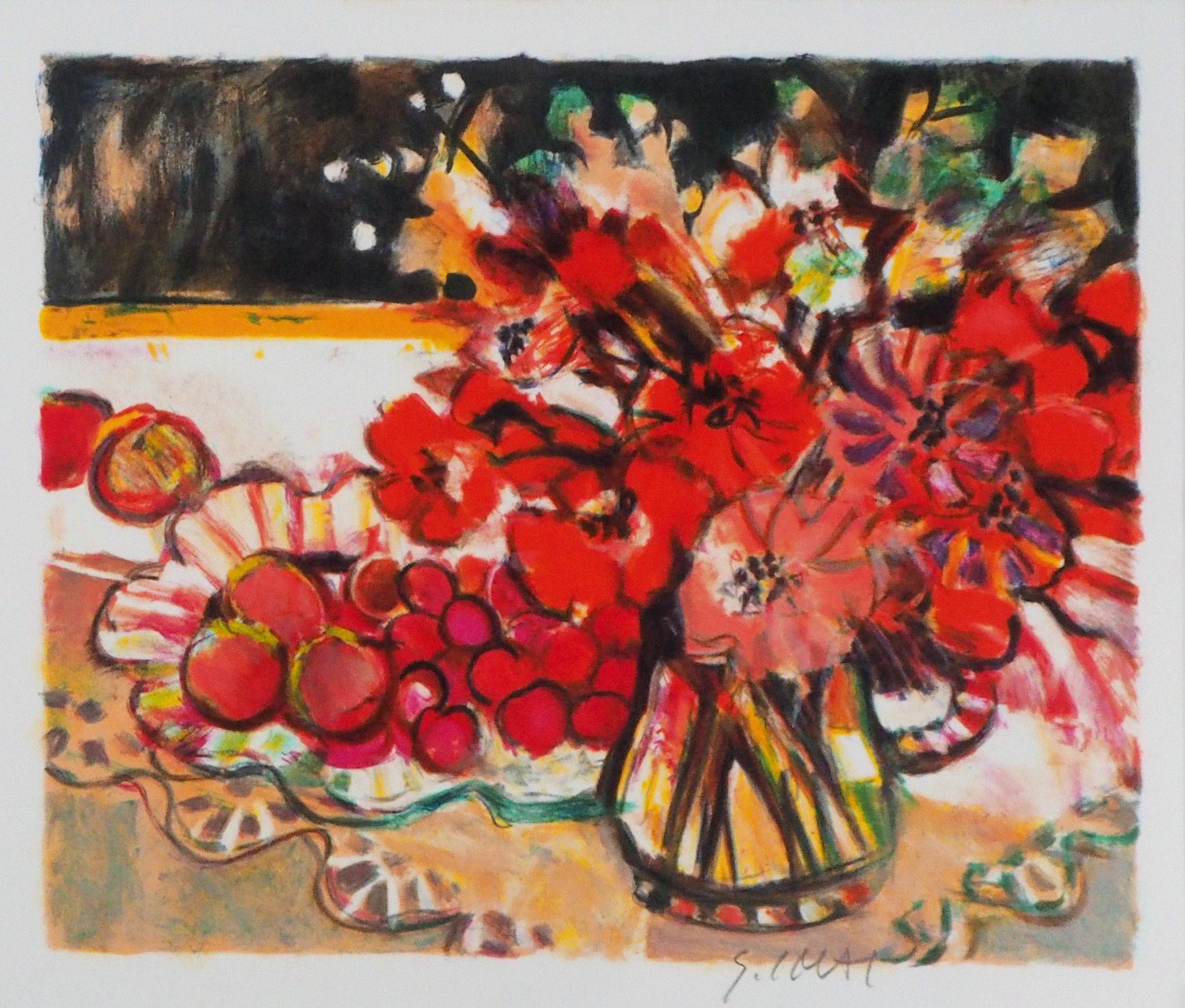 Sachiko IMAI  Figurative Print – Poppies – Originallithographie, handsigniert