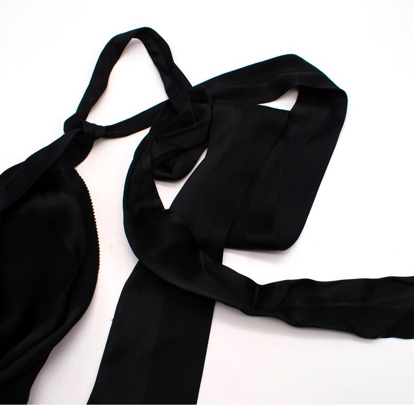 Sachin & Babi black silk gown US 6 For Sale 5