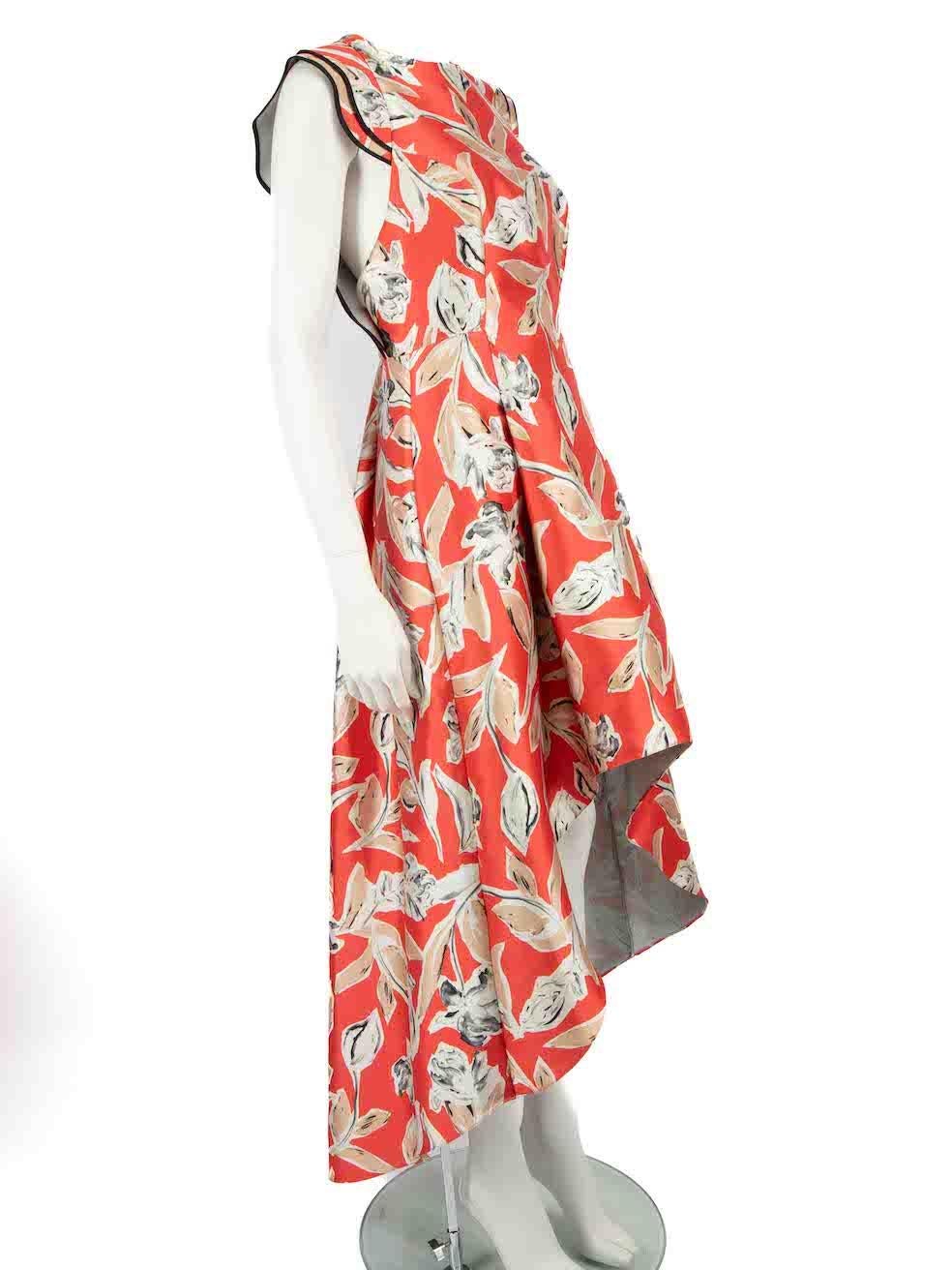 CONDITION is Good. General wear to dress is evident. Moderate signs of wear to front, back and lining with plucks to the weave and discoloured marks on this used Sachin & Babi designer resale item.
 
 
 
 Details
 
 
 Red
 
 Polyester
 
 Midi dress
