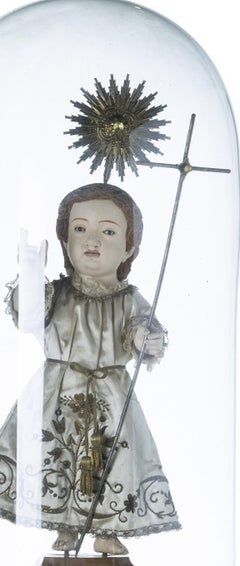 Sacred Art - Infant Jesus with a crucifix - 18th Century