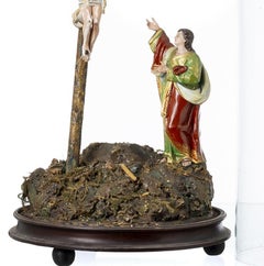 Sacred Art - Jesus Christ Crucified and Saint John the Evangelist - 19th Century