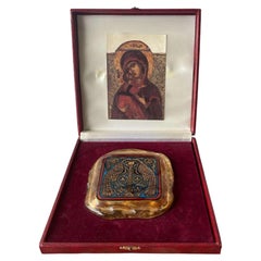 Sacred Art - Lorenzo Iron - Painting on Murano Glass