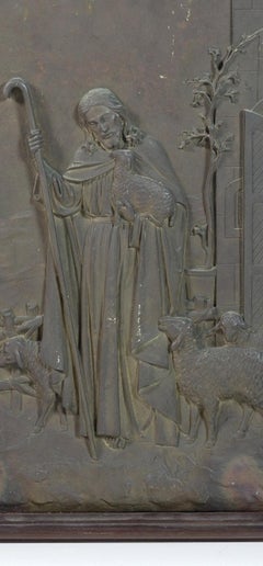 Sacred Art - Plaque 'Saint John' - 19th Century