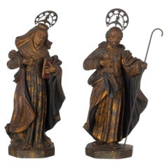 Art sacré - Sainte Anne et saint Joachim - XVIIIe siècle