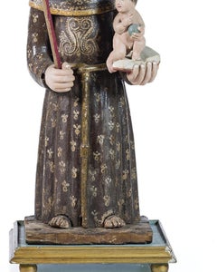 Sacred Art - Saint Anthony with the Child Jesus - 18th Century