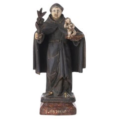 Sacred Art - Saint Anthony with the Child Jesus - 19th Century