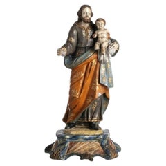 Sacred Art - Saint Joseph with the Child Jesus - 18th Century