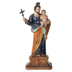 Sacred Art - Saint Joseph with the Child Jesus - 19th Century