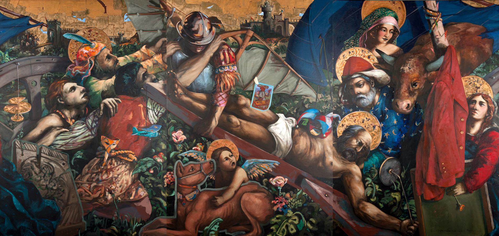 Conversazione sacra su profeti e falsi profeti, trittico intercambiabile in vendita 1